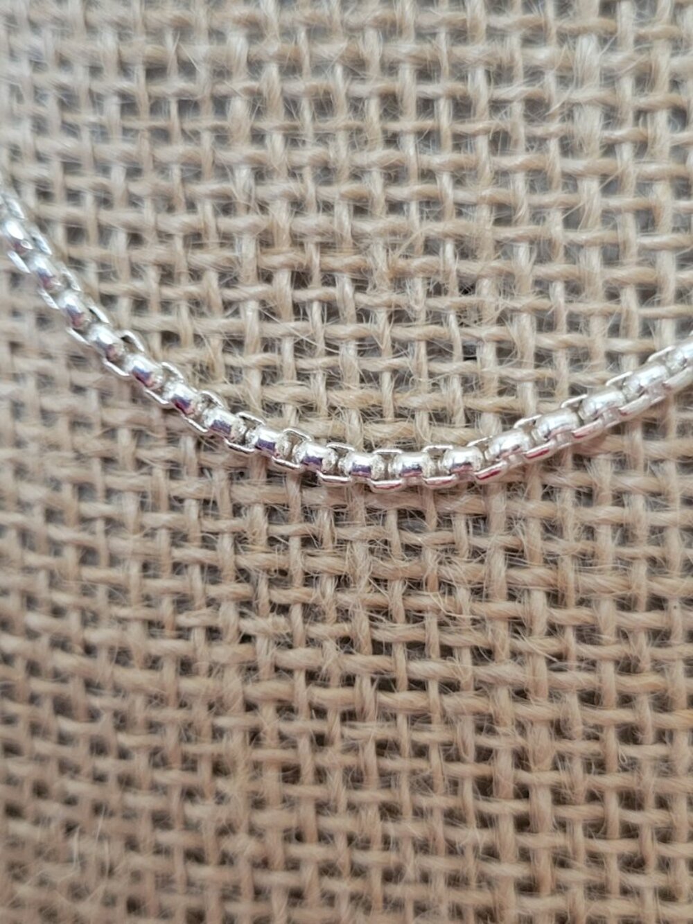 Sterling Silver Plated Box Style Chain